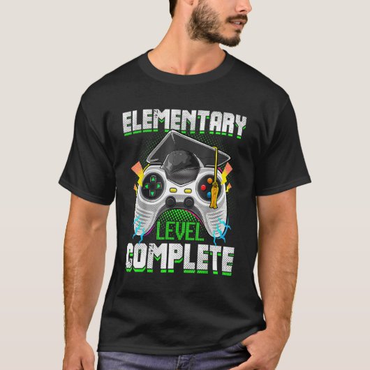 Elementary Level Complete Gamer Graduation Video G T-shirt (Voorkant)