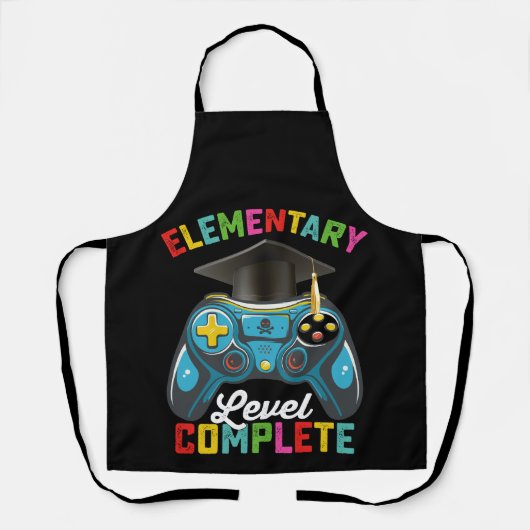 Elementary Level, een complete gamer voor Afstuder Schort (Voorkant)