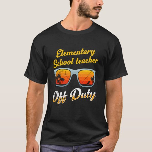 Elementary school class teacher off duty teacher   t-shirt (Voorkant)
