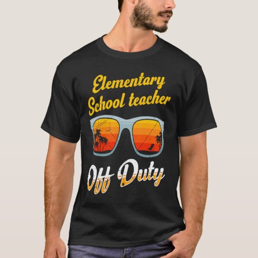 Elementary school class teacher off duty teacher   t-shirt (Voorkant)