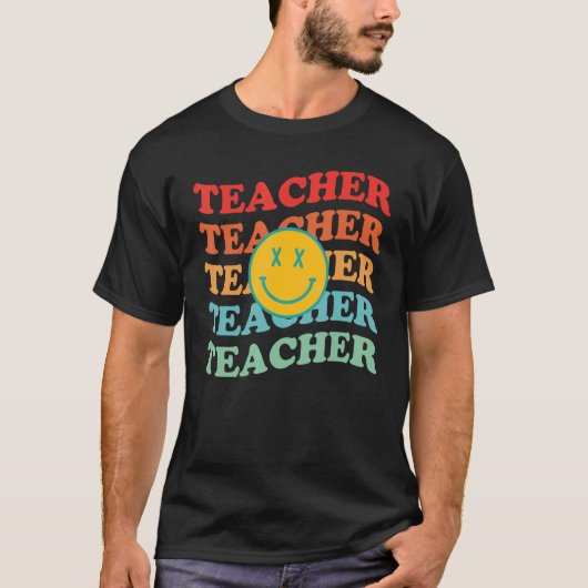 Elementary School Retro Teachers Inspirational Col T-shirt (Voorkant)