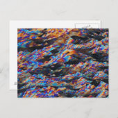 Elementen/aluminium onder de microscoop briefkaart (Voorkant / Achterkant)