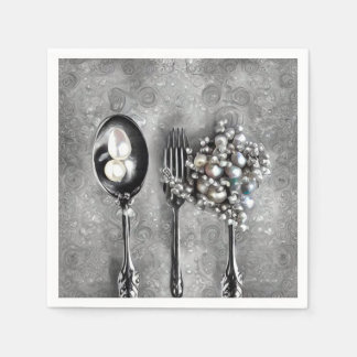  elementen en bruiloft parels 3 servet