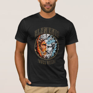 Elementen Kracht Van Binnenuit - Vuur en Ijs Beeld T-shirt