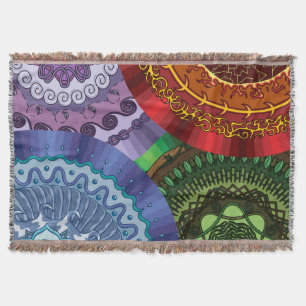 Elementen Mandalas Throw Blanket Deken