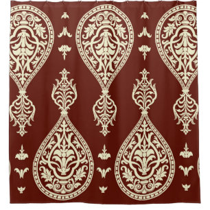 elementen op een donkere achtergrond douchegordijn