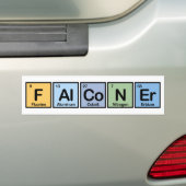 Elementen van de Falconry Bumpersticker (Op auto)