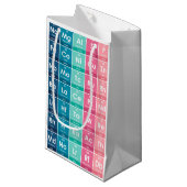 Elementen van de Periodic Table Pattern Gift Bag Klein Cadeauzakje (Voorkant Gekanteld)