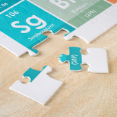 Elementen van de periodieke tabel 1014 delen legpuzzel (Zijkant)