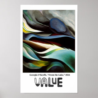Elementen van Kunst - Waarde met O’Keeffe Poster