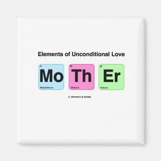 Elementen van Love Moeder Cute Funny Science Magneet