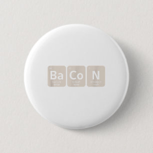 Elementen van spek _ Grappige BBQ, Varkensgrillen Ronde Button 5,7 Cm