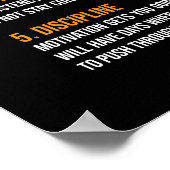 Elementen van succes, sportschool, drukte, succes, poster (Hoek)
