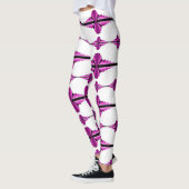Éléments Art déco dans Leggings roses profonds (Gauche)