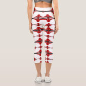 Éléments Art déco dans les leggings capri rouges p (Verso)