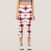 Éléments Art déco dans les leggings capri rouges p (Recto)