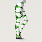 Éléments Art déco dans les leggings verts profonds (Droite)