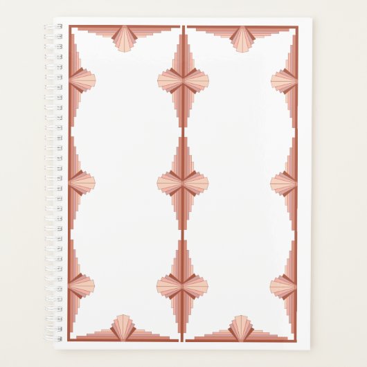 Éléments Art déco dans une palette d'or rose (Devant)