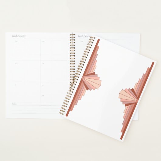 Éléments Art déco dans une palette d'or rose (Devant avec enveloppe)