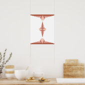 Éléments Art déco dans une palette d'or rose (Cuisine)