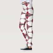 Éléments Art déco en leggings pourpres (Gauche)