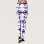 Éléments Art déco en leggings violets pastel (Dos)
