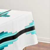 Éléments Art déco en nappe verte turquoise (In Situ)