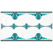 Éléments Art déco en nappes vert turquoise (Devant (Horizontal))