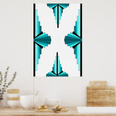 Éléments Art déco en vert turquoise (Cuisine)