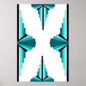 Éléments Art déco en vert turquoise (Devant)