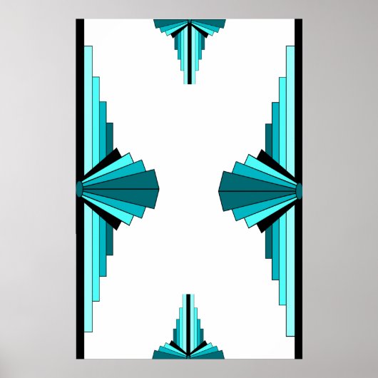 Éléments Art déco en vert turquoise (Devant)