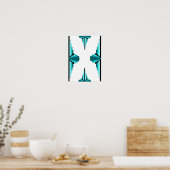 Éléments Art déco en vert turquoise (Cuisine)