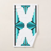 Éléments Art déco en vert turquoise (Serviette à main)