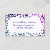 Éléments botaniques, Cartes de visite élégants (Dos)