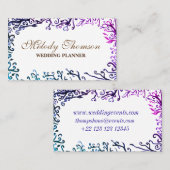 Éléments botaniques, Cartes de visite élégants (Devant / Derrière)