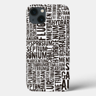 Éléments chimiques... Coque iphone en bois sculpté