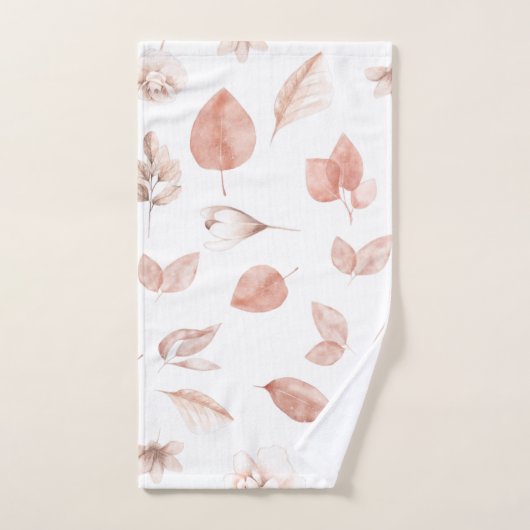 Éléments d'aquarelle peints à la main dans les cou (Serviette à main)