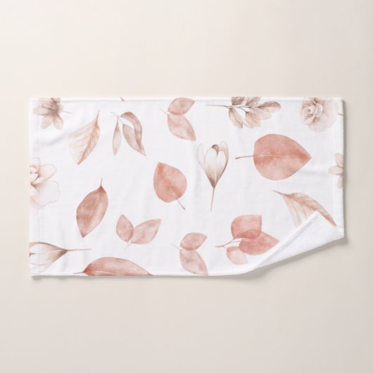 Éléments d'aquarelle peints à la main dans les cou (Serviette à main)