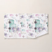 Éléments d'aquarelle personnalisés de Pâques print (Serviette à main)