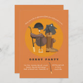 Eléments de cheval Derby Invitation de la partie (Devant / Derrière)