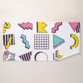 Éléments de conception Pop Memphis des années 90 (Serviette de bain)