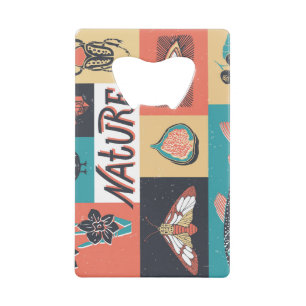 Éléments de la nature, Icônes de style rétro.