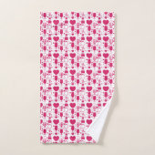 éléments de motifs de la Saint-Valentin (Serviette à main)