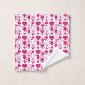 éléments de motifs de la Saint-Valentin (Gant de toilette)