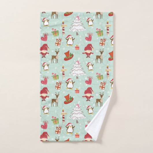 Éléments de Noël Elfes rennes (Serviette à main)