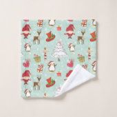 Éléments de Noël Elfes rennes (Gant de toilette)