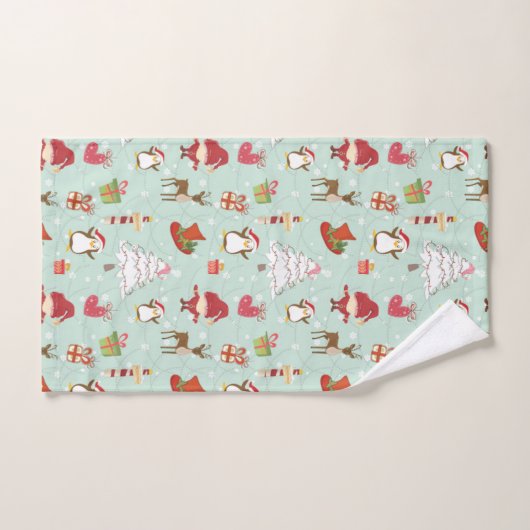 Éléments de Noël Elfes rennes (Serviette à main)