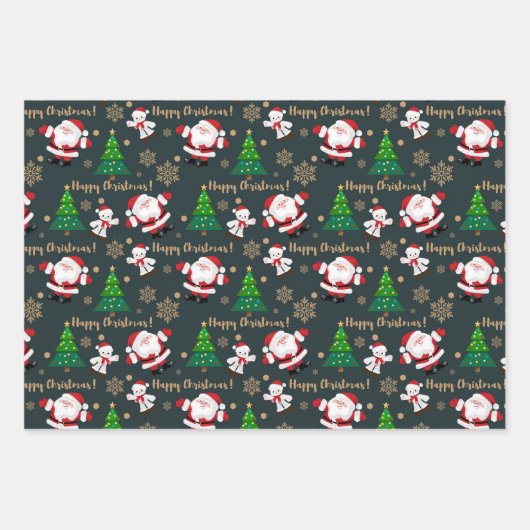 Éléments de Noël Envelopper les feuilles de papier (Devant)