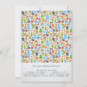 Éléments de Noël Invitations de Fêtes/Noël