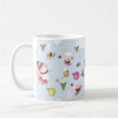 Éléments de Noël Snowman Motif café Mug (Gauche)